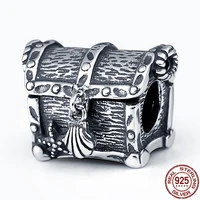 2021 new plata charms of ley silver color treasure chest charm fit original pandora bracelet diy jewelry for women gift