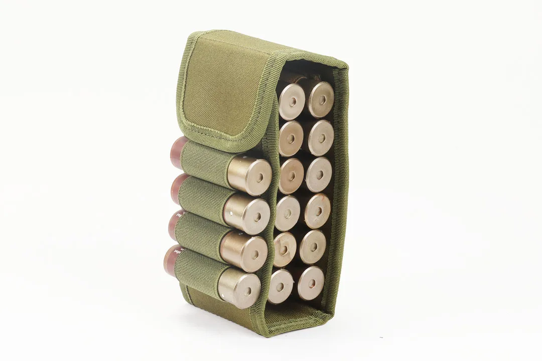 

Tactical Airsoft Ammo Molle Magazine Pouch 16 Round 12 Gauge 12GA Shells Holder Hunting Airsoft Gun Ammo Bag