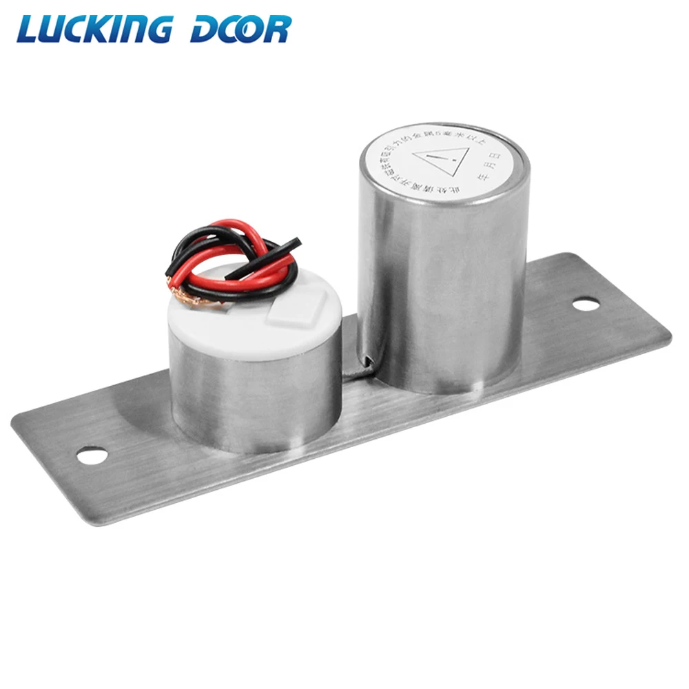 LUCKING DOOR Stainless Steel Mini Electric Bolt Lock DC 12V Solenoid Electric Door Lock Easy to Install