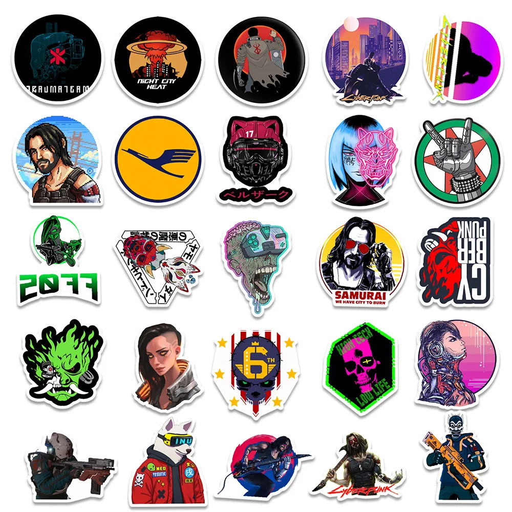 

100Pcs DIY Skate stickers Waterproof PVC Mixed Cartoon Children DECO Vsco partysu Wall Sticker for Bike Motorcycle Laplop 2021