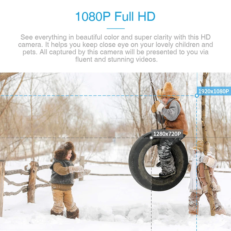 1080P 2.0MP HD наружная камера WiFi Водонепроницаемая PTZ системы безопасности наблюдения
