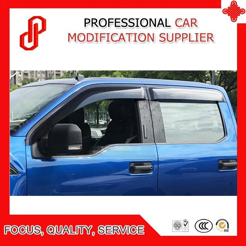 

Тенты и навесы для литья под давлением, отделочные тенты для защиты от дождя и солнца, дефлектор, оконный козырек для F150 2009 - 2018