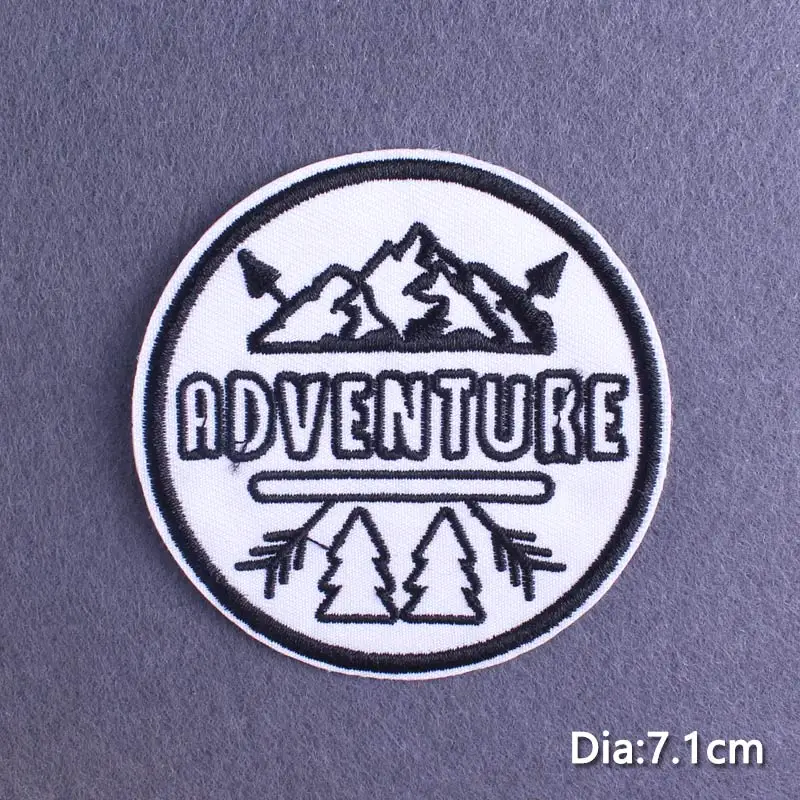 Естественный патч нашивки с волчьим медведем утюжок для одежды туристические