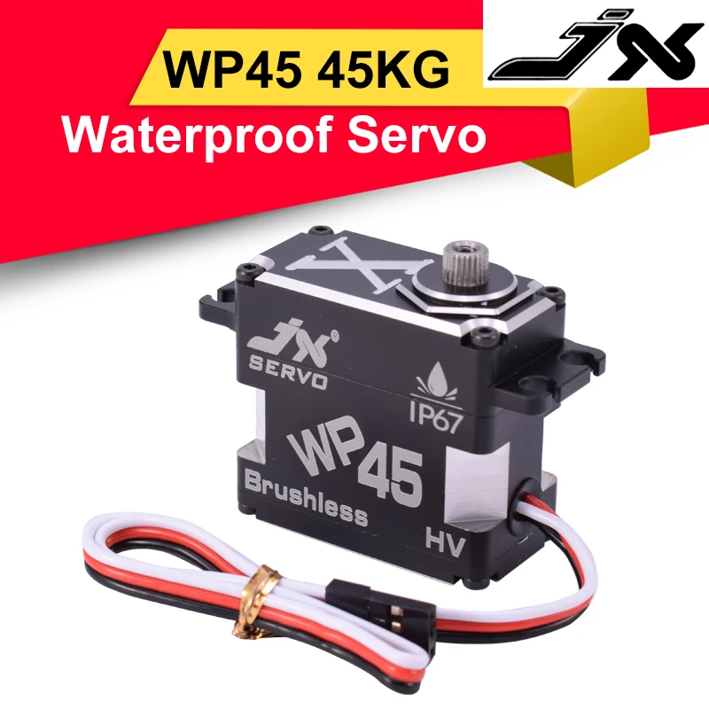 JX WP45 45 кг водонепроницаемый сервопривод 8 4 в 180 сек стальная шестерня 1/10 градусов