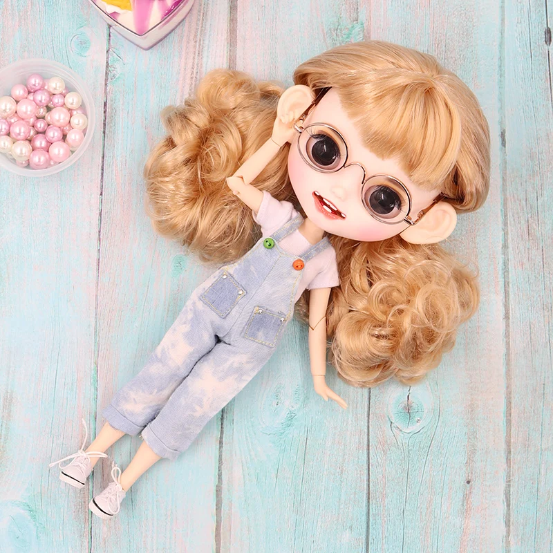 ICY factory blyth кукла на заказ кукла 1/6 bjd белая кожа суставное тело, новое матовое лицо открытый рот закрытые глаза