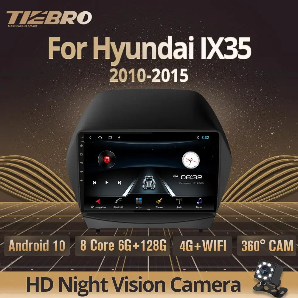 

Автомагнитола TIEBRO 2DIN Android 2009 для Hyundai IX35 2010 2011 2012-2015 GPS мультимедийный плеер 6 ГБ + 128 Гб Bluetooth плеер DSP