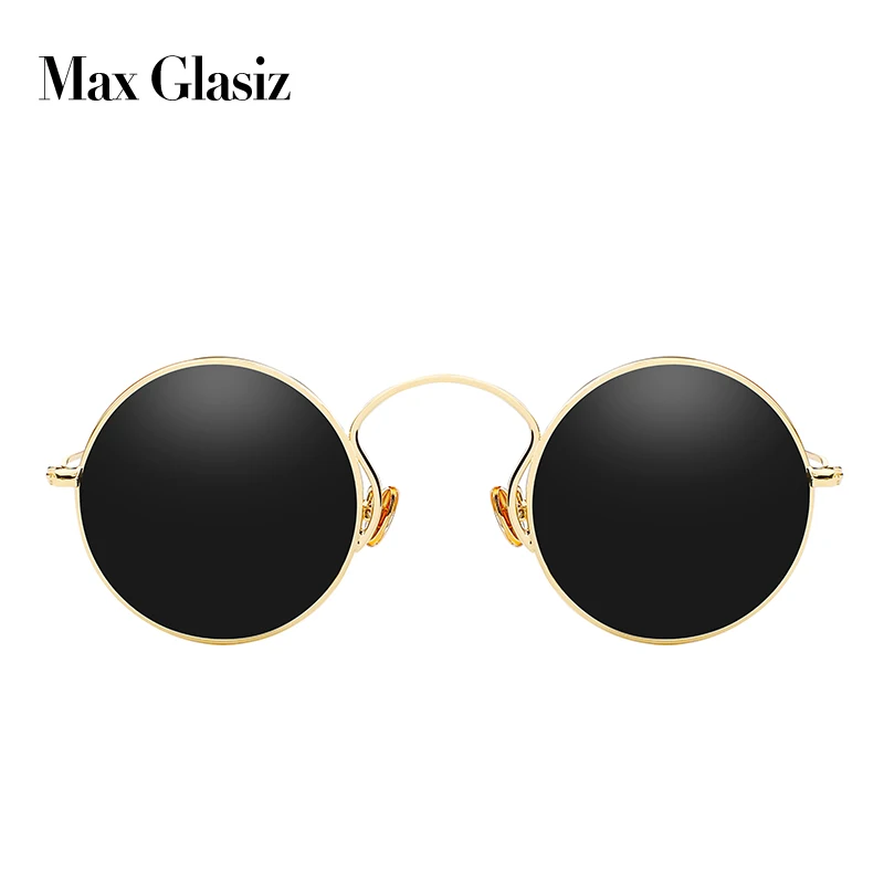 Мужские и женские классические поляризационные Круглые Солнцезащитные очки MAX