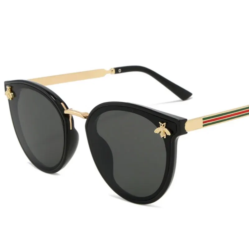 2021 Luxury Bee Fashion Sunglasses Women Brand Designer Vintage Sun Glasses Women Men Metal Frame Female Oculos De Sol UV400