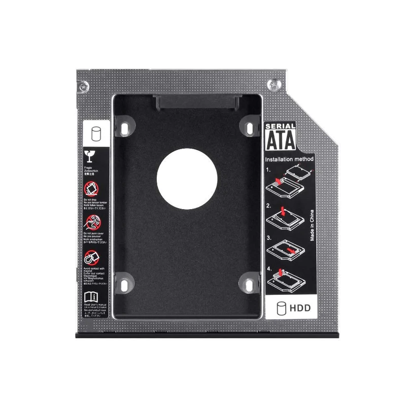 En-Labs 2,5 дюймов SATA 2-й HDD/SSD жесткий диск SATA для SATA caddy лоток для 9,5 мм ноутбука универсальный CD/DVD-ROM Оптический отсек