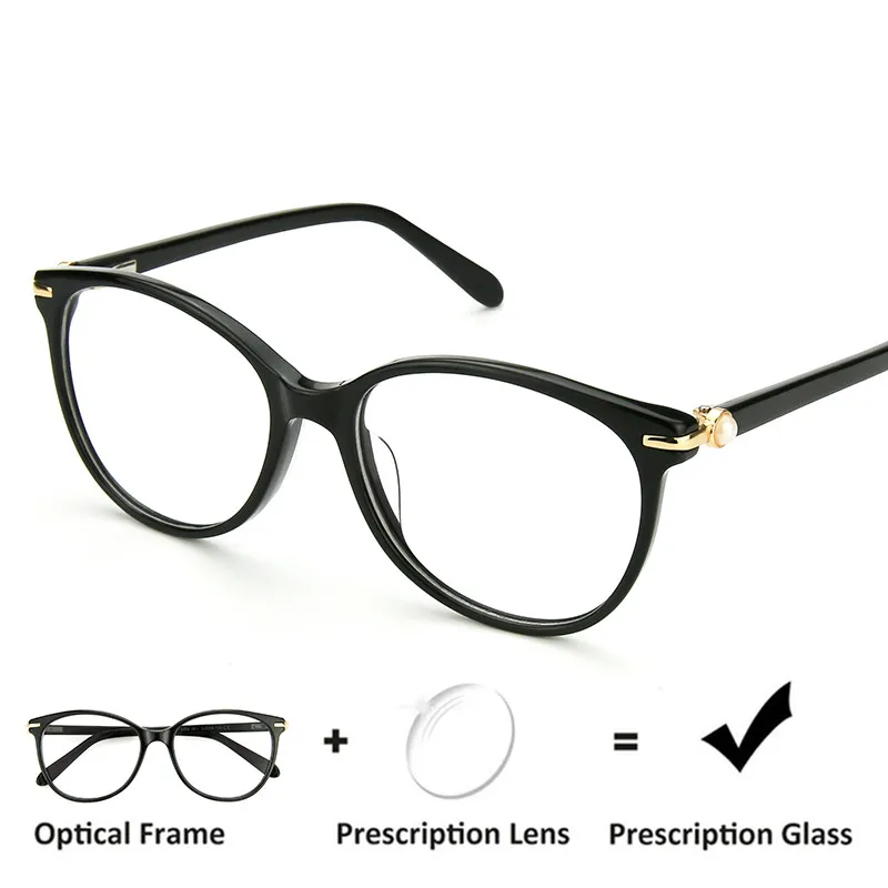 BLUEMOKY Ретро ацетат очки по рецепту женские оптические прозрачные оправы для очков