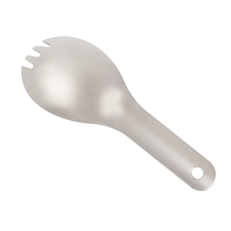 Набор столовых приборов Keith titanium Spork для кемпинга, для детей, для малышей, с короткой ручкой, Титановая Ложка, Для Путешествий, Походов, Ti5312, 13,6 г, с сумкой