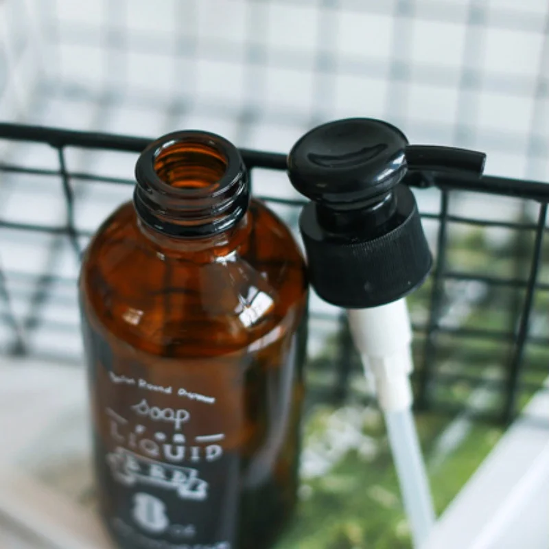 Коричневый лосьон бутылки мыло насос жидкий шампунь и дозатор гель для душа