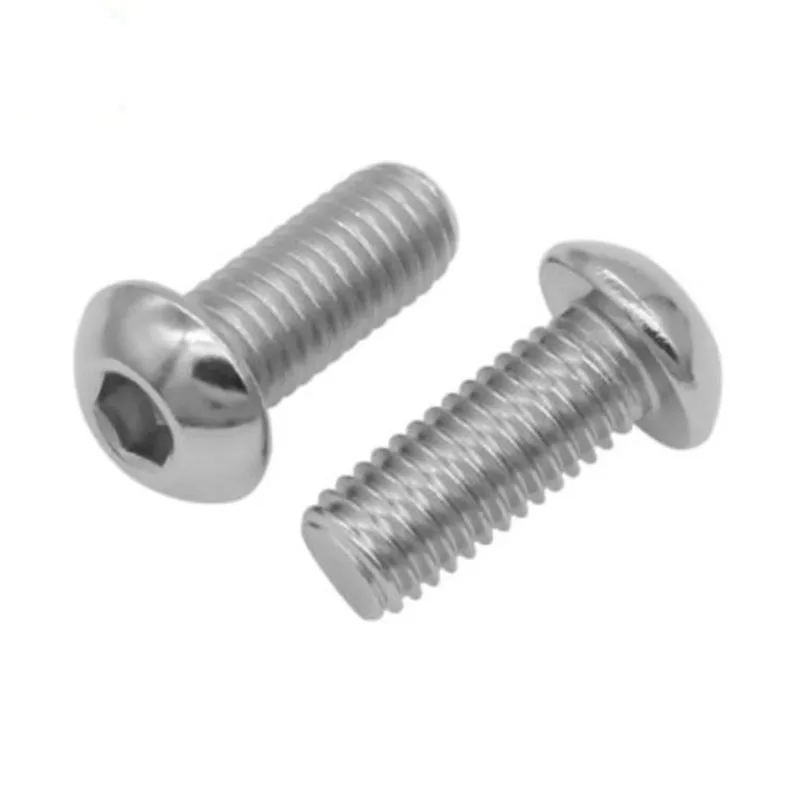

1000pcs wholesale iso7380 stainless steel A2-70 M2 M2.5 M3 hex socket button head machine screw