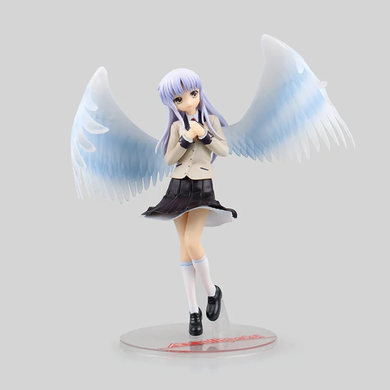 1/8 21 см Новый Аниме Angel Beats Tenshi Tachibana Kanade Белые Крылья Ангела школьная форма Ver ПВХ