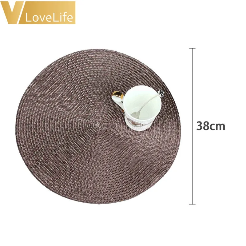 4pcs Table Mats Antislip Heat Resistant Coasters Drinks Cup PP Knitting Pad Placemat Tableware Home Accessories Decoration | Дом и сад