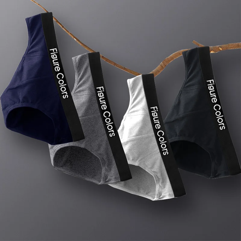 

4pcs/lot 95%cotton high-quality underwear men's briefs sexy briefs Men's panties Men underpants male U Convex Bikini brief