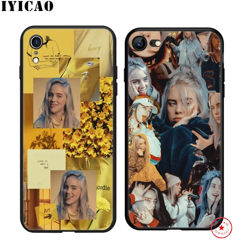 IYICAO Bilie Eilish Khalid прекрасный мягкий черный силиконовый чехол для iPhone 11 Pro Xr Xs Max X или 10 8 7 6 6S Plus 5 5S SE