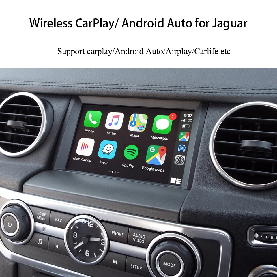 Беспроводной декодер CarSight Apple Carplay для Jaguar XE с оригинальным 8-дюймовым экраном Android