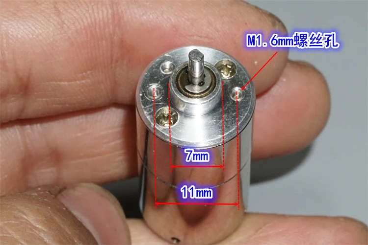 Миниатюрный мотор с полным содержанием металла 16 мм 3 В постоянного тока 7 в 5 40-80