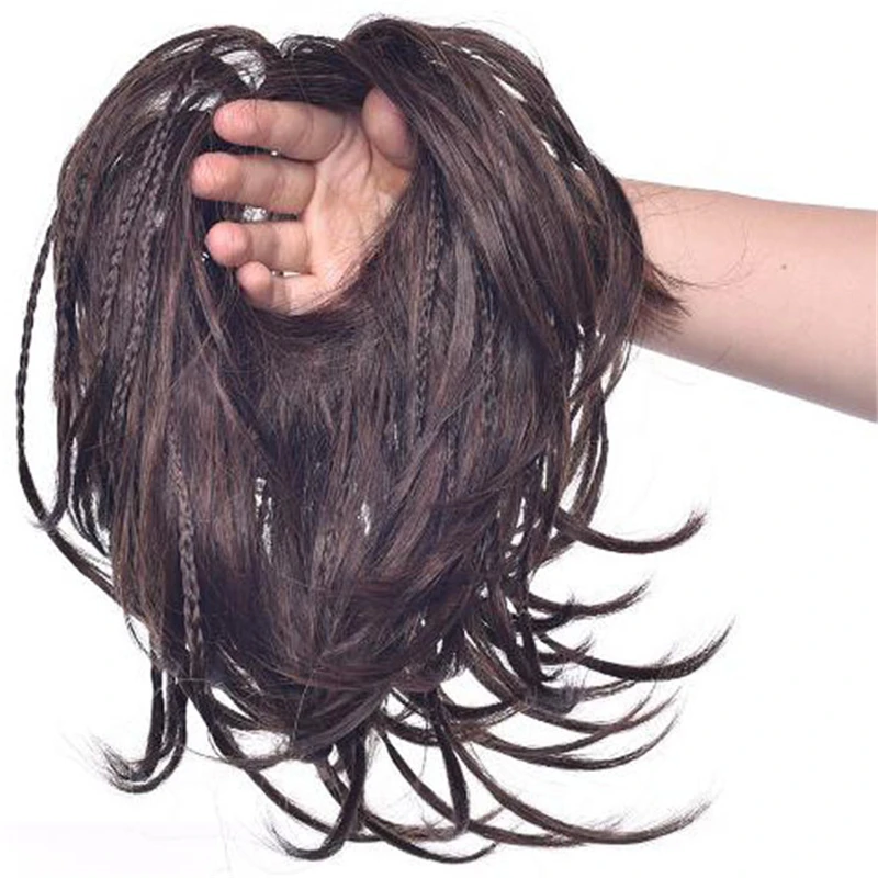 1 шт. Женский обруч для волос из синтетических резинки пучок шиньон