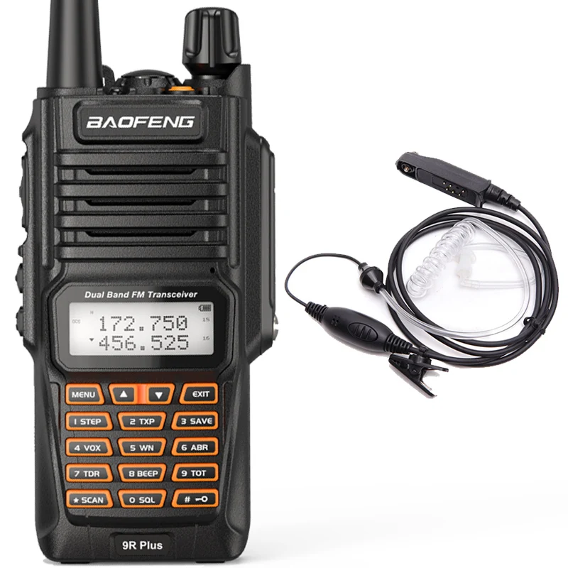 Baofeng UV 9R Plus 10 Вт мощная километровая УФ Двухдиапазонная IP68 Водонепроницаемая