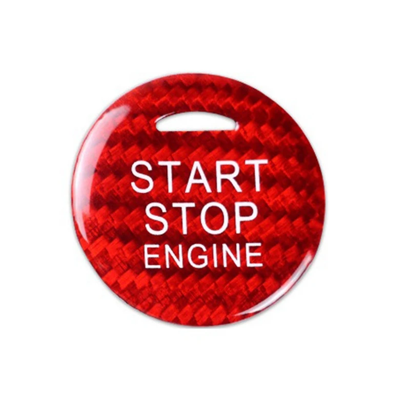 Кнопка запуска и остановки автомобильного двигателя из углеродного волокна