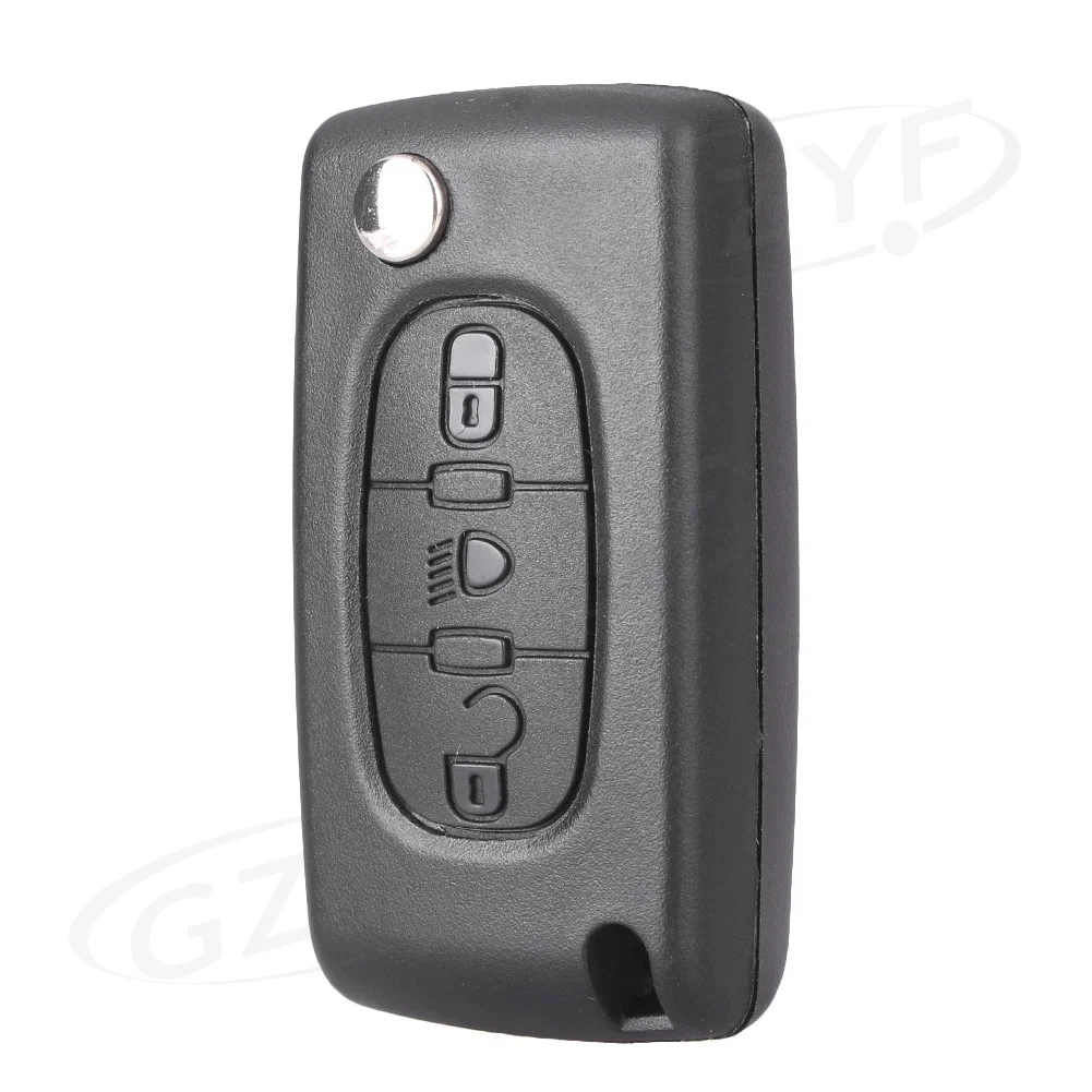 Складной автомобильный чехол с 3 кнопками внешний корпус для ключа