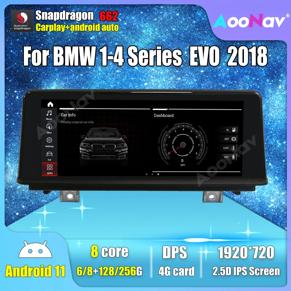 2 din Android 2018 GPS-навигация аудио для BMW 1 3 4 серии EVO автомобильный радиомагнитофон