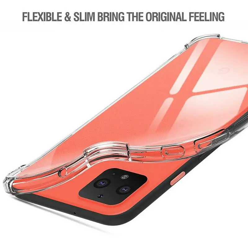 for google pixel 1 2 3 3a 4 4a 5 xl air cushion case clear crystal soft silicone tpu shockproof full protective phone back cover free global shipping