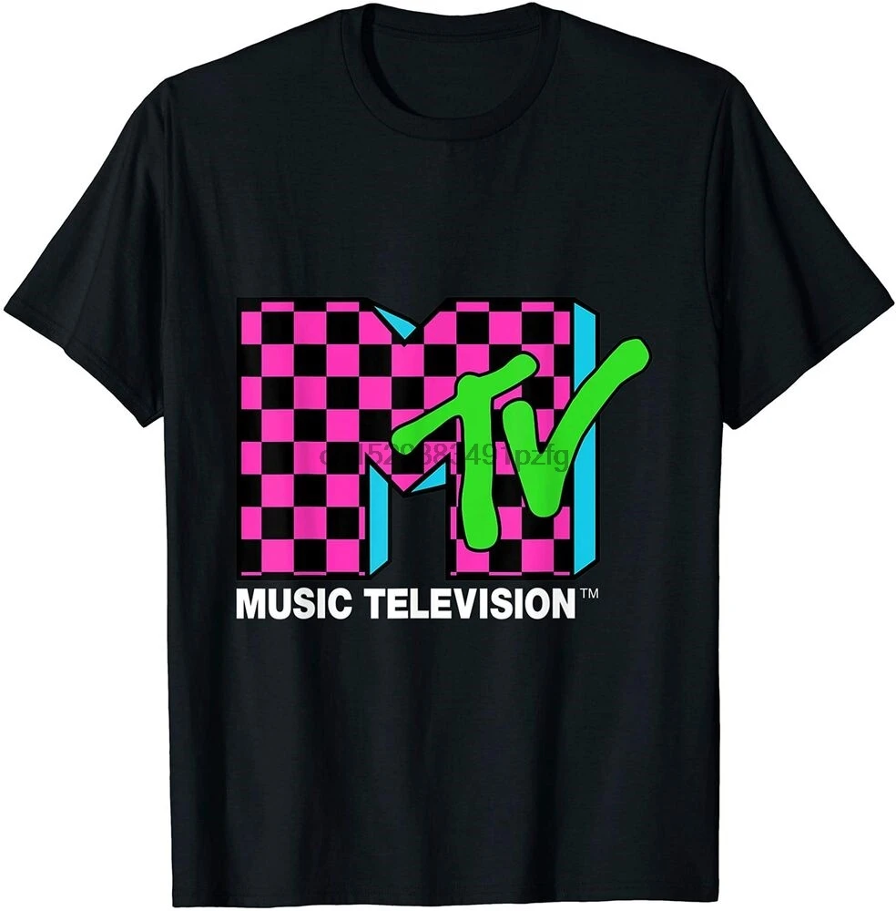 Классическая футболка с логотипом MTV Забавный винтажный подарок для мужчин |