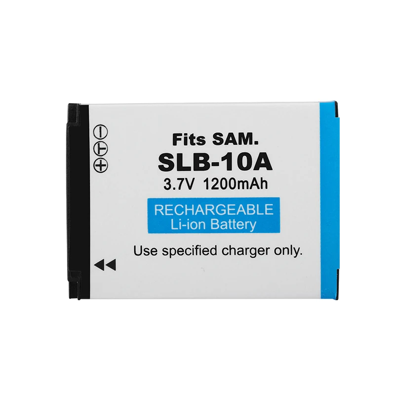 Аккумулятор SLB-10A SLB 10A 1200 мА ч для камеры Samsung PL50 60 65 P800 SL820 WB500 WB550 HZ10W IT100 L100 L110 L200 L210 |