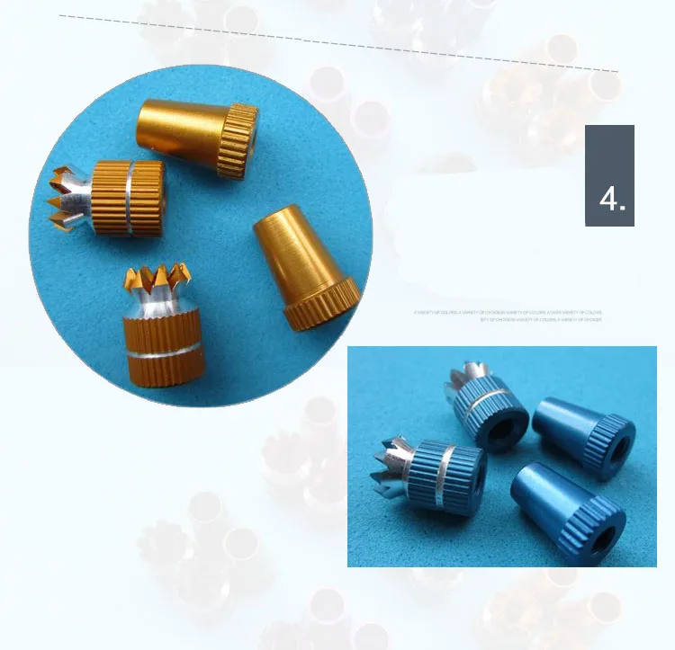 1 пара металлических противо