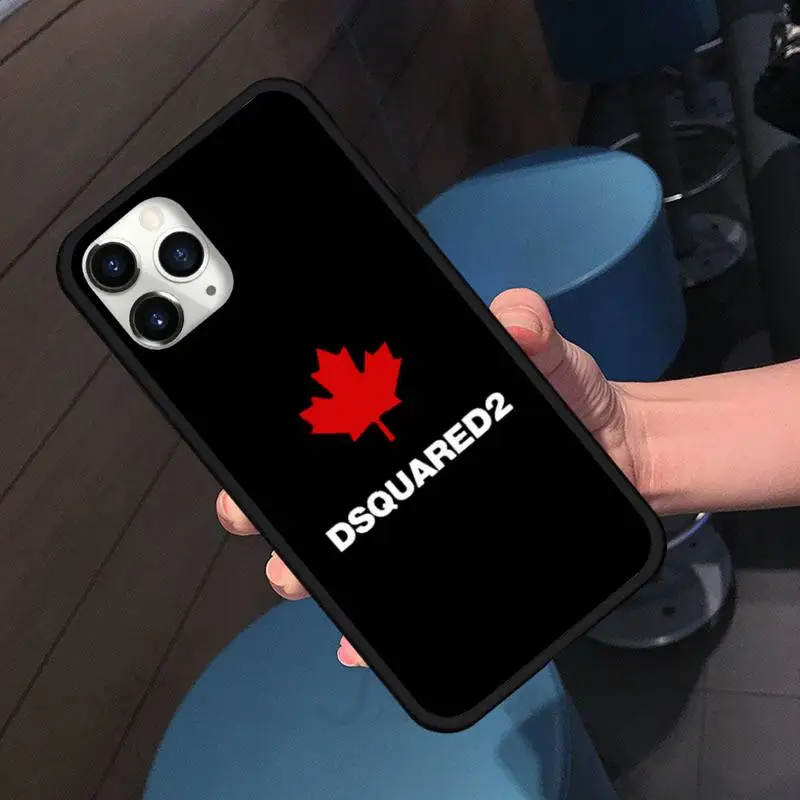 

Italian luxury brand DSQUARED2 Phone Case For iphone 7 8 12 11 XR XS pro Max Mini plus Soft silicone cover shell funda
