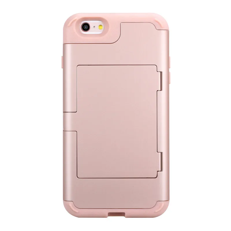 Pink 360 Полный корпус ударопрочный чехол iPhone x xr xs max 6 8 7 Plus косметическое зеркало девчачье стекло подушка безопасности Силиконовый ТПУ+ PC задняя крышка телефона - Цвет: Pink