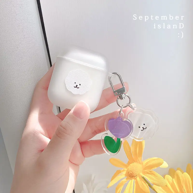 Чехол для наушников с изображением милой собаки AirPods 1 2 Pro чехол стандарта Bluetooth