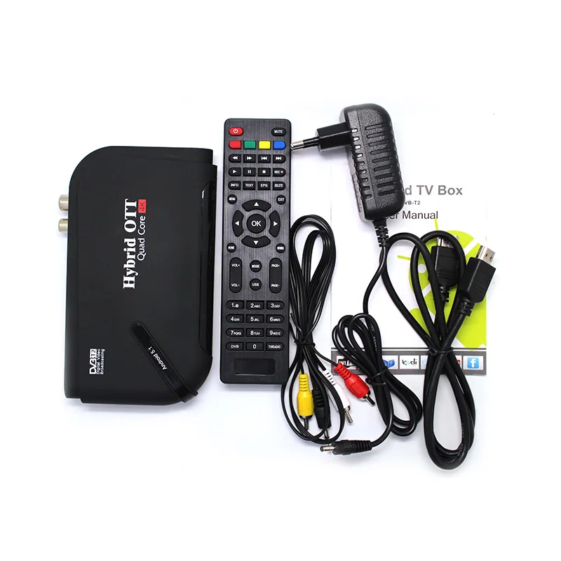

DVBT2 Android TV BOX Dual mode Set Top Box Amlogic S905 Quad Core TV Receiver Support 4K Display H.264 TV BOX