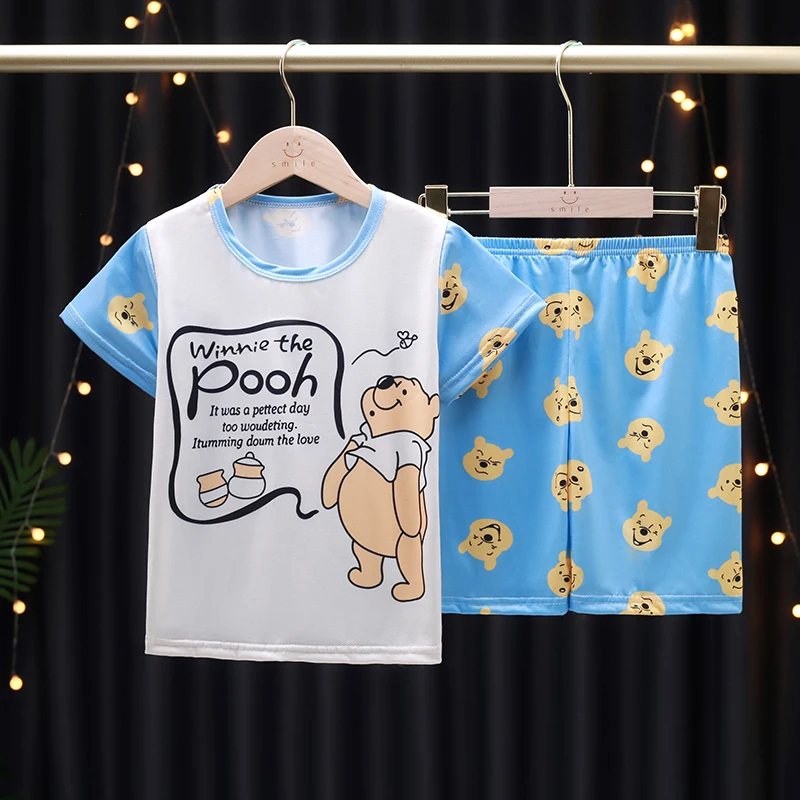 

Летняя Пижама 2022, Детский комплект, уютная круглая Пижама с короткими рукавами для мальчиков и девочек, мягкая Пижама, подарок для детей