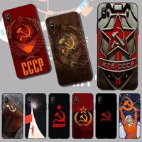 soviet union ussr flag phone case for iphone 11 12 pro xs max 8 7 6 6s plus x 5s se 2020 mini