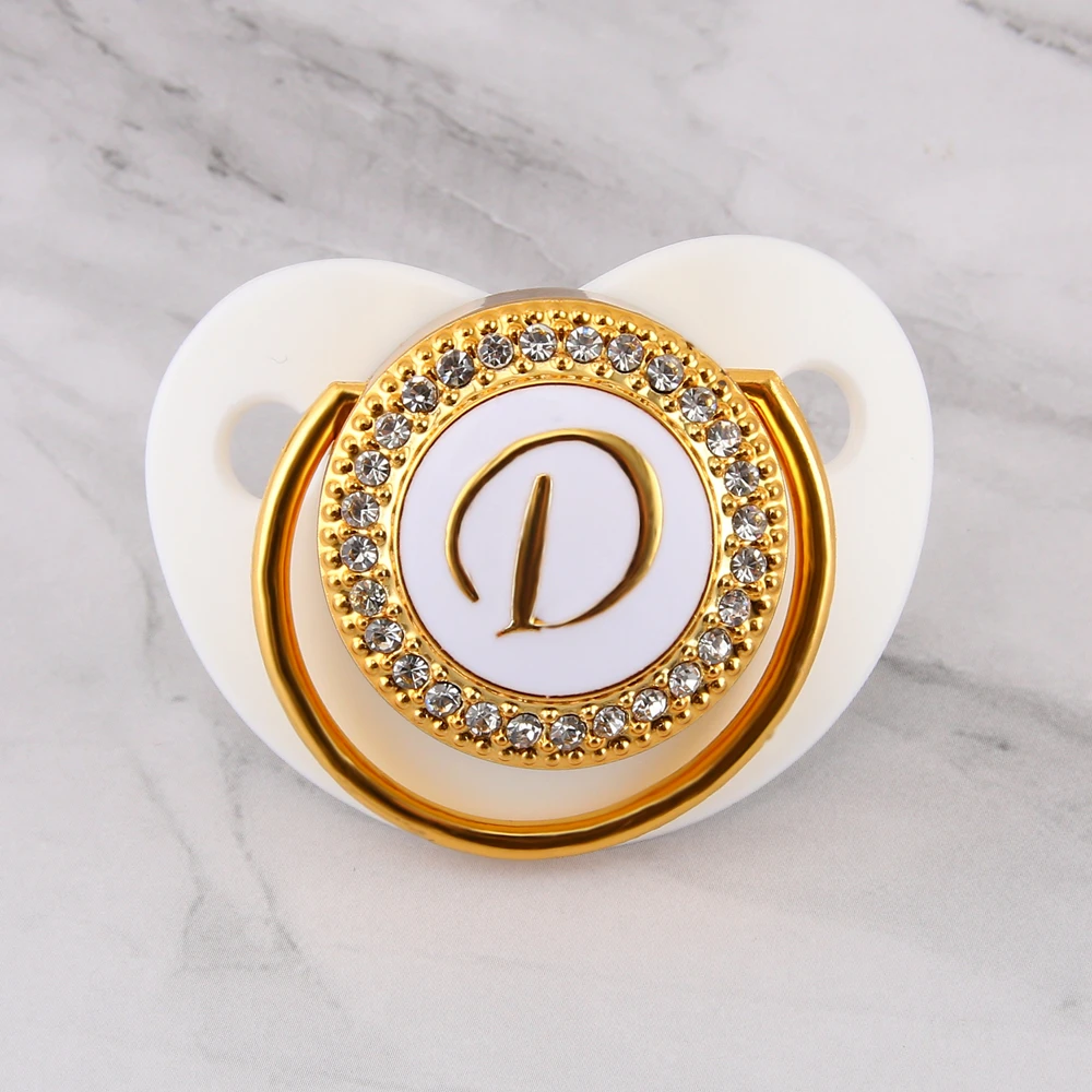 Роскошные Детские Соски Оптом Bling Bling Соска со Стразами Детские Ортодонтические Пустышки Кристалл Соска Соска