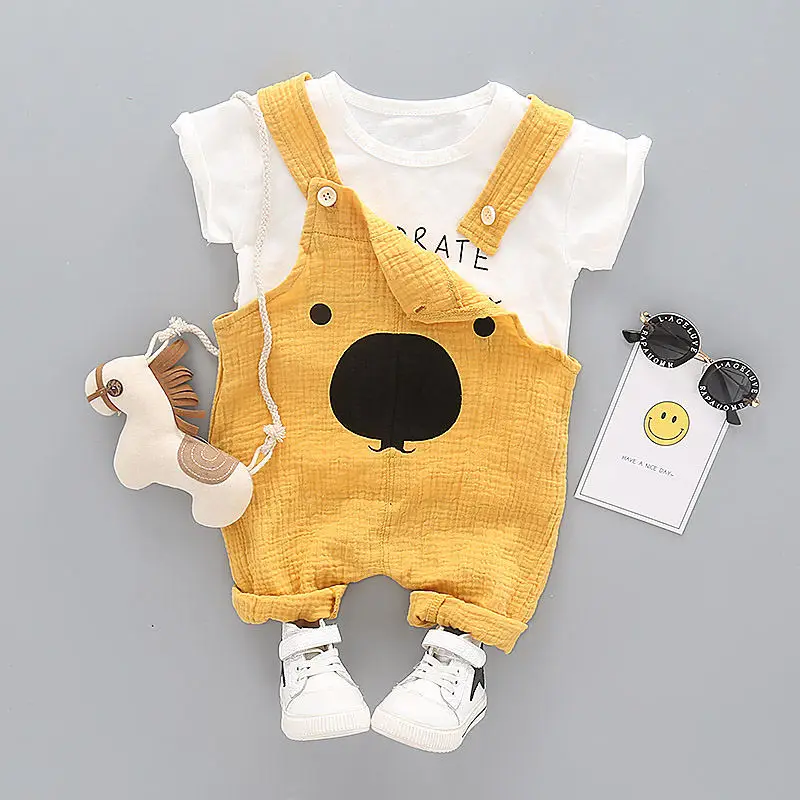 Детская летняя хлопковая одежда для мальчиков и девочек футболка с принтом