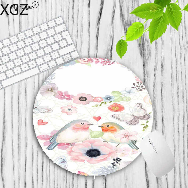 Коврик для мыши XGZ резиновый нескользящий с рисунком птицы 20x20 см офиса 2021 |