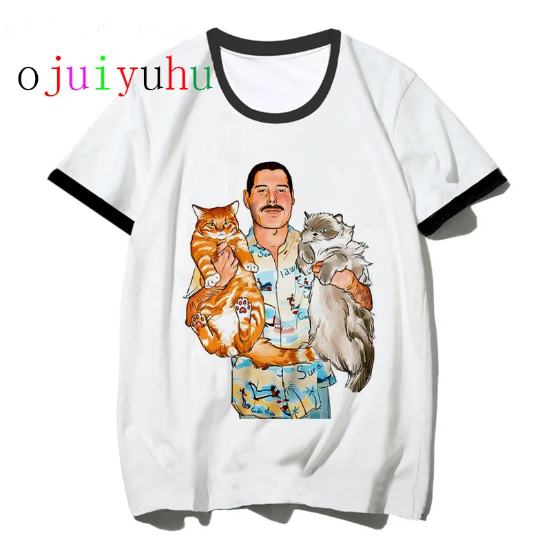 Freddie Mercury Футболка женская королева летняя забавная футболка Винтажная Ulzzang