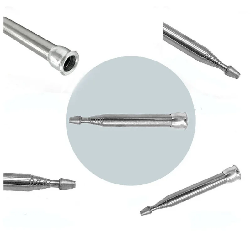 

Fashionable Outdoor Cooking Survival Retractable Stainless Steel Blow FireTube Portable Fire Starter Tube Camping Blow Fire Tube