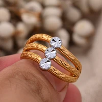 luxury gold rings for woman neo gothic jewelry high level set accessories for korean fashion girls