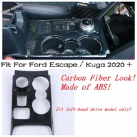 center control stalls gear shift gearshift box panel cover trim fit for ford escape kuga 2020 2021 2022 accessories interior