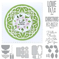 christmas love greeting card pattern decoration new metal cutting mold scrapbook embossing handmade diy gift 2021 hot sale