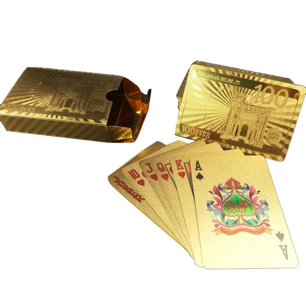 type 7 Новые игральные карты Золотая фольга покерные карты колода карт - Цвет: type 7