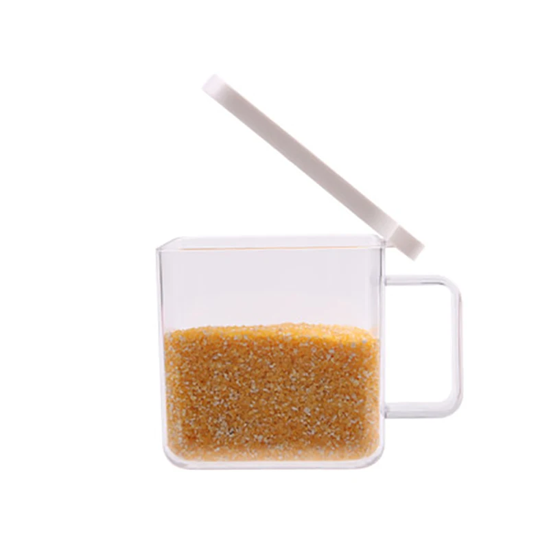 Вертикально приправа коробки специй банка бутылка с ручкой и ложка Кухонный