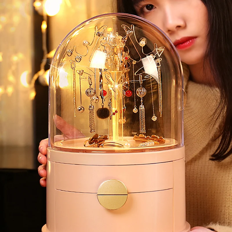 

Cosmetic Drawer Storage Box Jewelry Organizer Makeup Container Necklace Earring Case Makeup Brush Nail Polish Lipstick Holder
