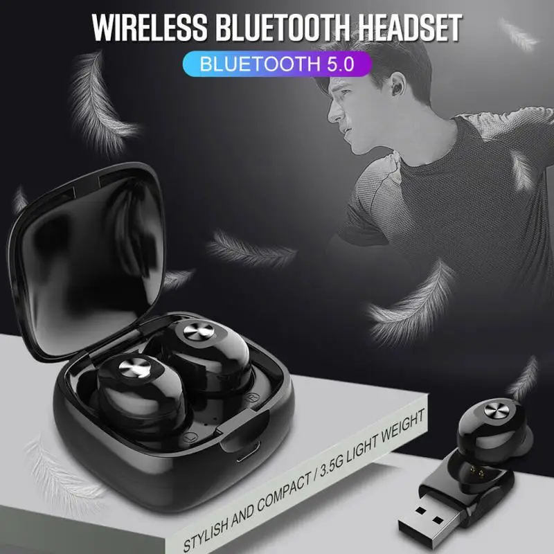 TWS беспроводные Bluetooth-наушники стерео наушники-вкладыши Bluetooth 5 0 гарнитура с